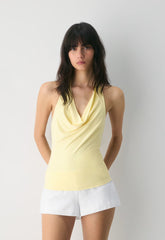 Smooth Matter™ Tableau Halter Top - LEMONADE