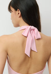 Smooth Matter™ Decanter Halter Top - MILKSHAKE PINK/SILVER