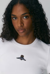 Little Ripple Icon T-Shirt - BRGHT WHTE/BEANIE