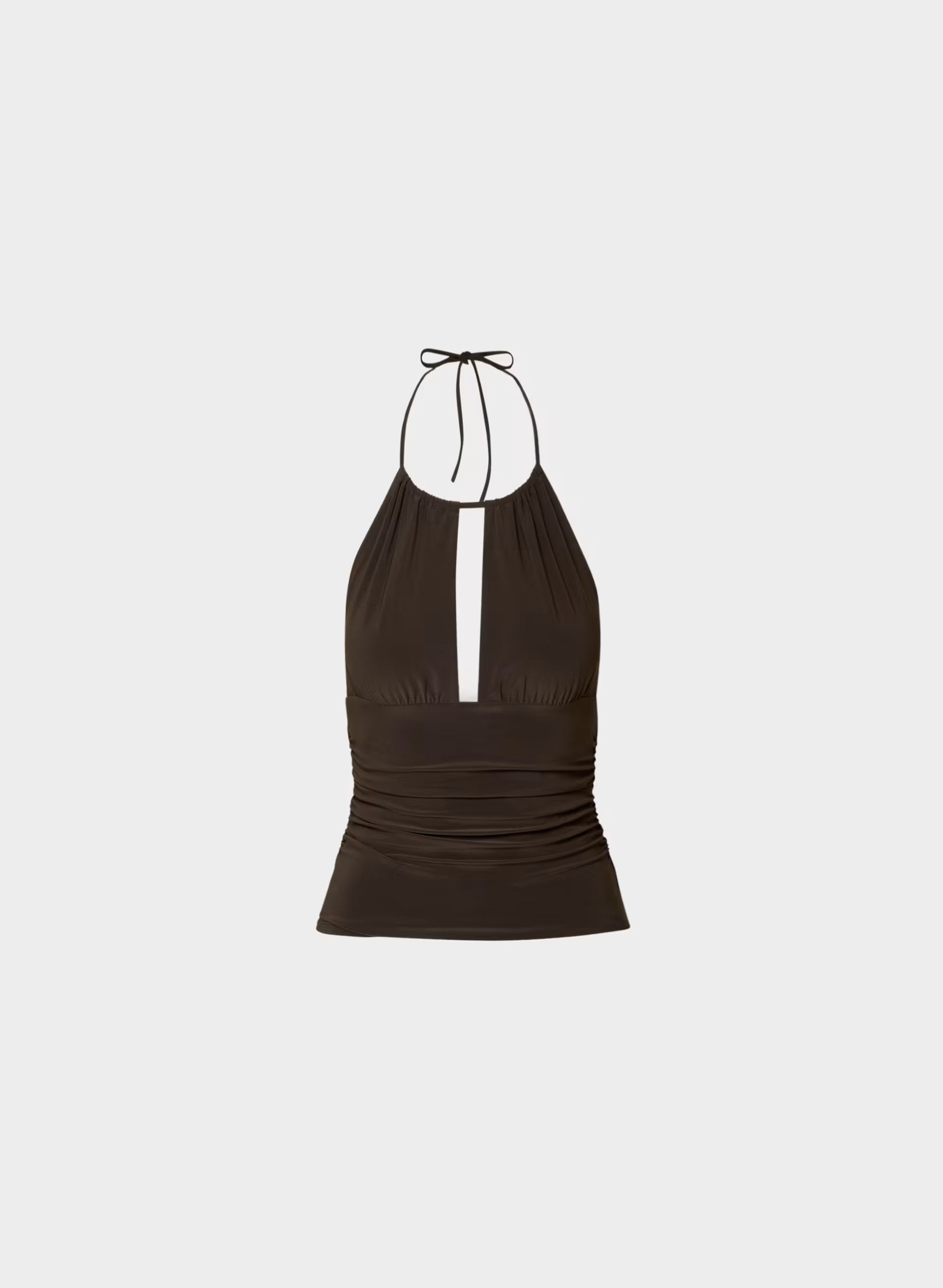 Smooth Matter™ Odeum Halter Top - RICH MOCHA BROWN