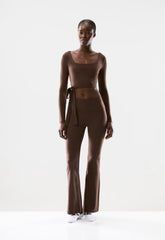 BUTTER Focal Wrap Longsleeve - RICH MOCHA BROWN