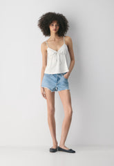 CottonWhisk™ Loulou Camisole - HEATHER CLOUD WHITE