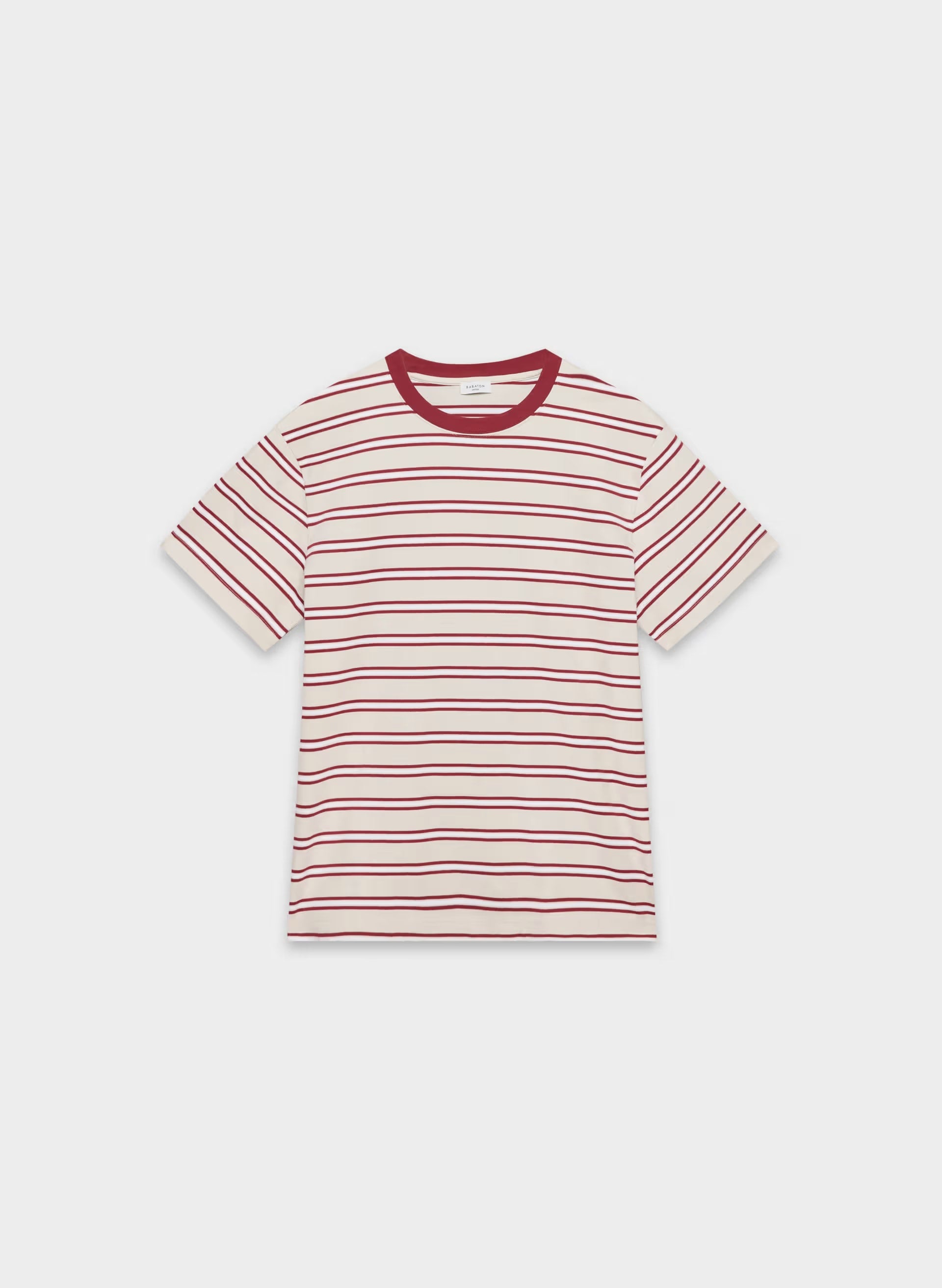 InterLock Cotton Pegasus T-Shirt - MATTE PEARL/CORDOVAN
