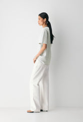 InterLock Cotton Pegasus T-Shirt - LT BIRCH/ ADMIRAL