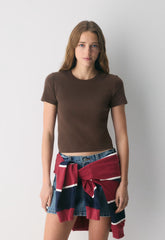 Little Ripple T-Shirt - RICH MOCHA BROWN