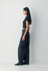HomeStretch™ Rib Tune Waist T-Shirt - ADMIRAL