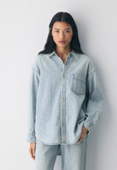 Denim Forum The '80s Comfy Denim Shirt - 15 YRS BRL THR BLEU