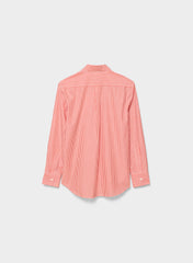 New Essential Relaxed Poplin Shirt - CRMN STRP LT B/PPY RD
