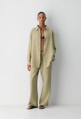 AirPlush Cotton™ Sail Shirt - MARTINI OLIVE