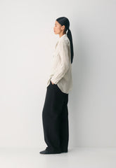 Utility Linen Shirt - UNDYED ECRU