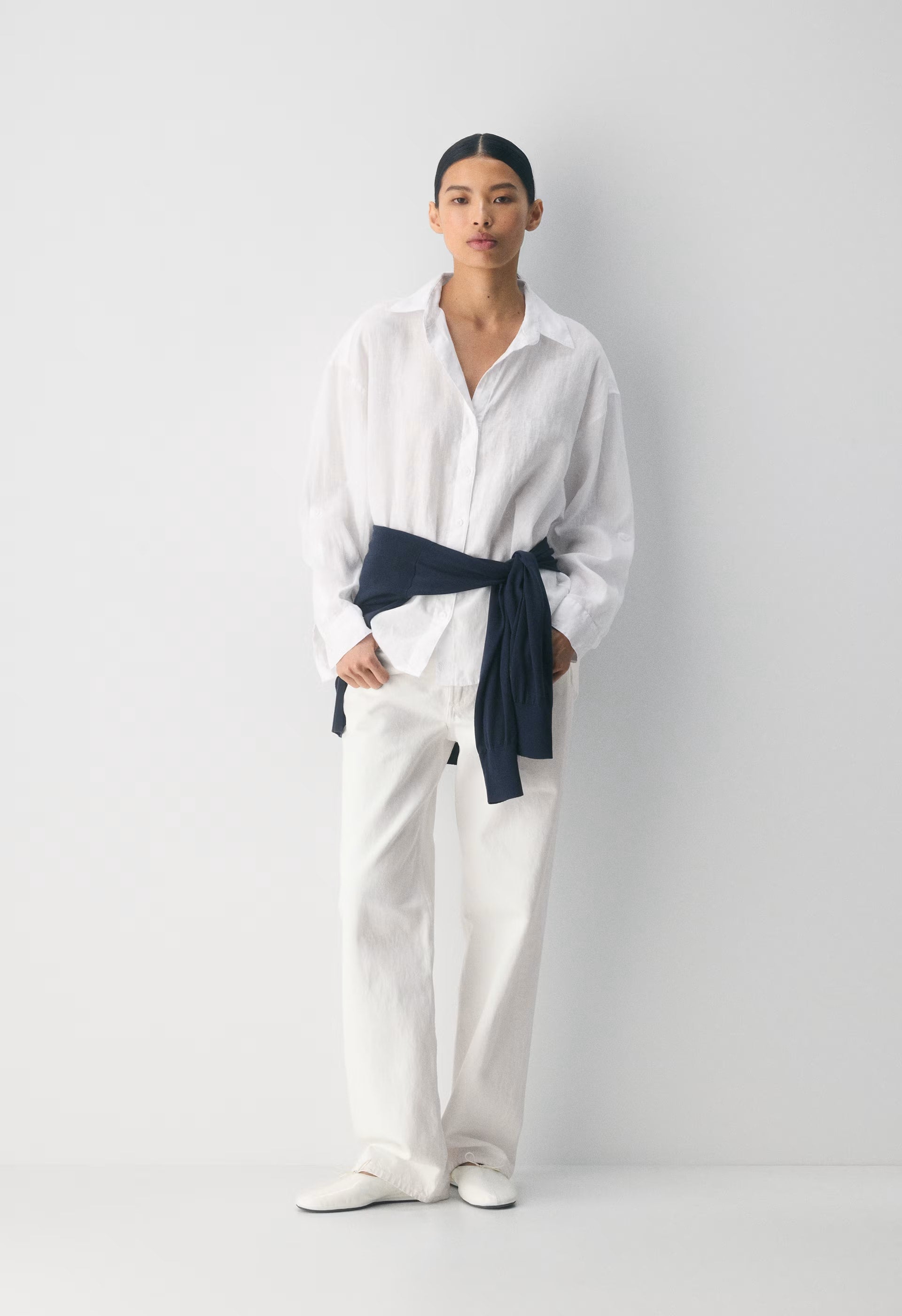 Archive Linen Shirt - WHITE