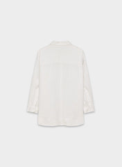 Reminisce Relaxed Linen Shirt - WLN STP WHT/NTRL ECR