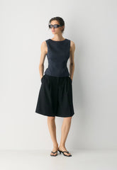 Enigma Linen Top - ADMIRAL