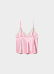 Foxtrot Satin Camisole - MLKSHK PNK/LGHT BRCH