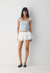 Pavlova Top - VILLA BLUE/PINK
