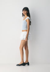 Pavlova Top - VILLA BLUE/PINK