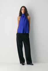 Order Satin Top - MIDDAY BLUE