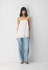 Serif Satin Camisole - LT BIRCH/ LT BIRCH