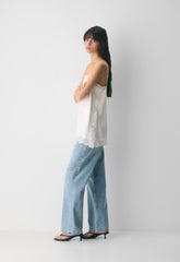 Serif Satin Camisole - LT BIRCH/ LT BIRCH