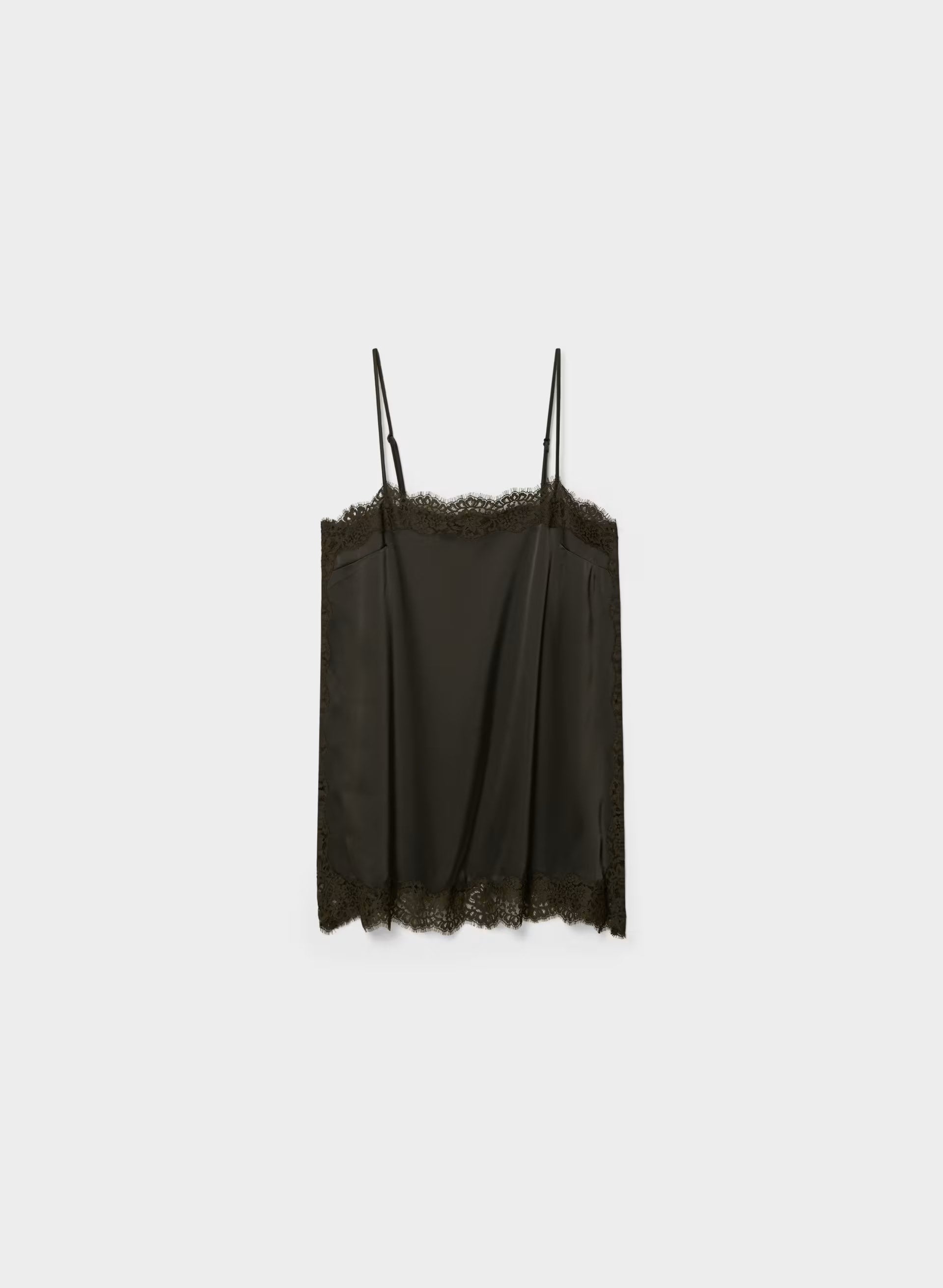 Serif Satin Camisole - CC N BROWN/CC NB BROWN