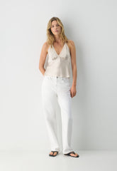 Maisonique Silk Halter Top - MTRPLS TP/ MTRPLS TP