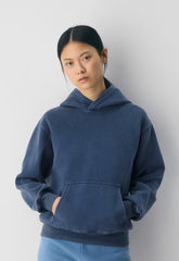 Cozy Sweatfleece Perfect Hoodie - NO-STRESS MEDIUM BLUE