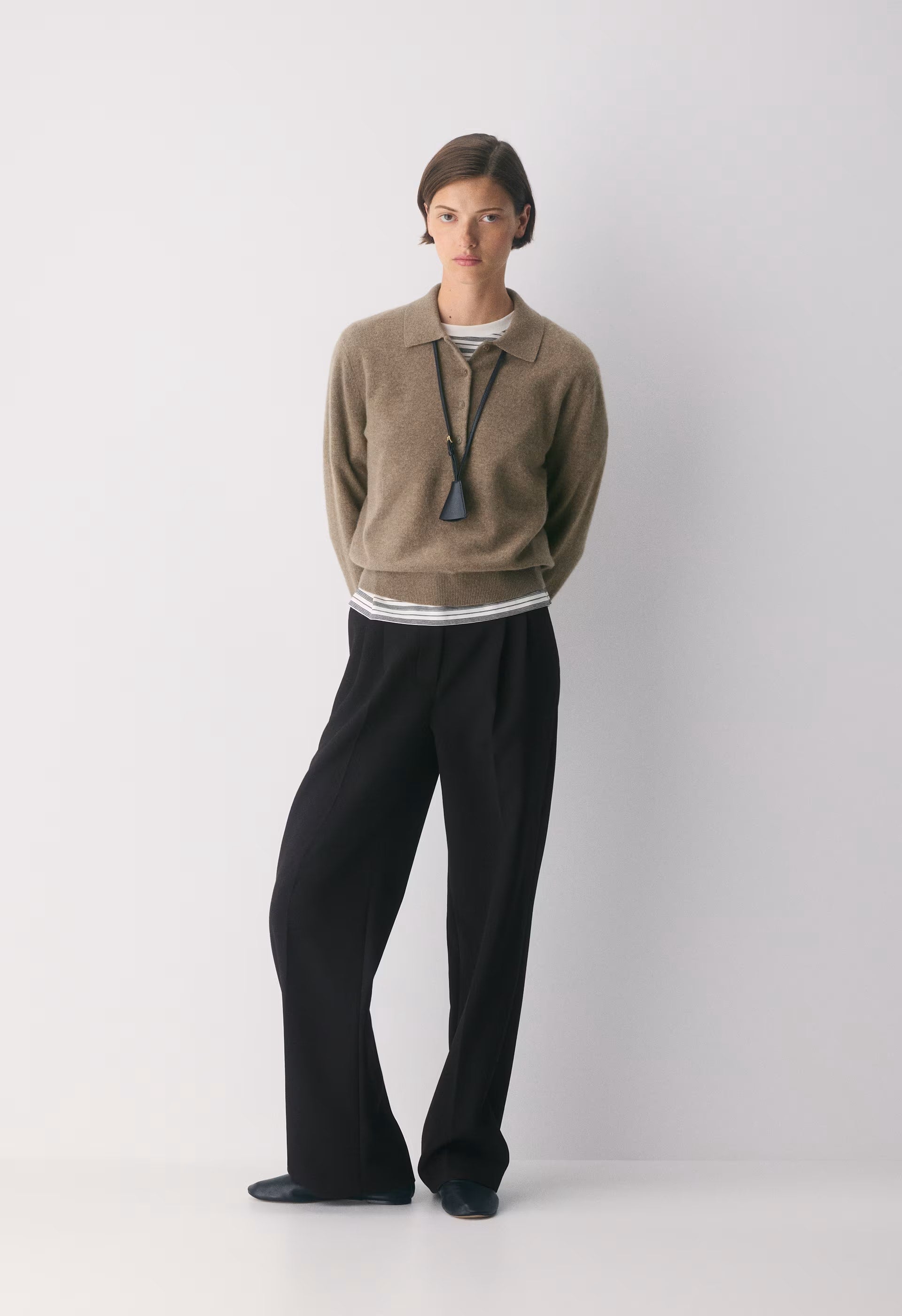 Bare Cashmere Cellini Sweater - HEATHER FOLIO TAUPE