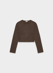 Notable Cardigan - Wonder Yarn - RICH MOCHA BROWN