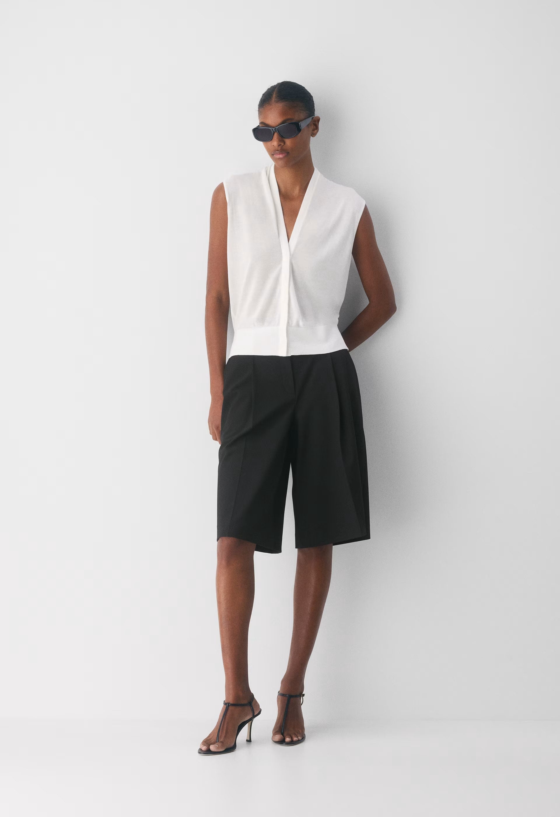 Agenda Sweater Vest - CLOUDED WHITE