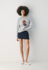 Cotton Charm™ Prep Icon Sweater - HARBOUR NAVY/ BROWN