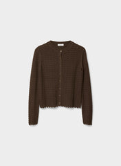Prelusion Cardigan - RICH MOCHA BROWN