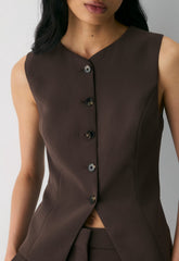 Regal Vest - Crepette™ - RICH MOCHA BROWN