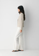 Etiquette Blazer - PowerLinen™ - UNDYED DARK ECRU