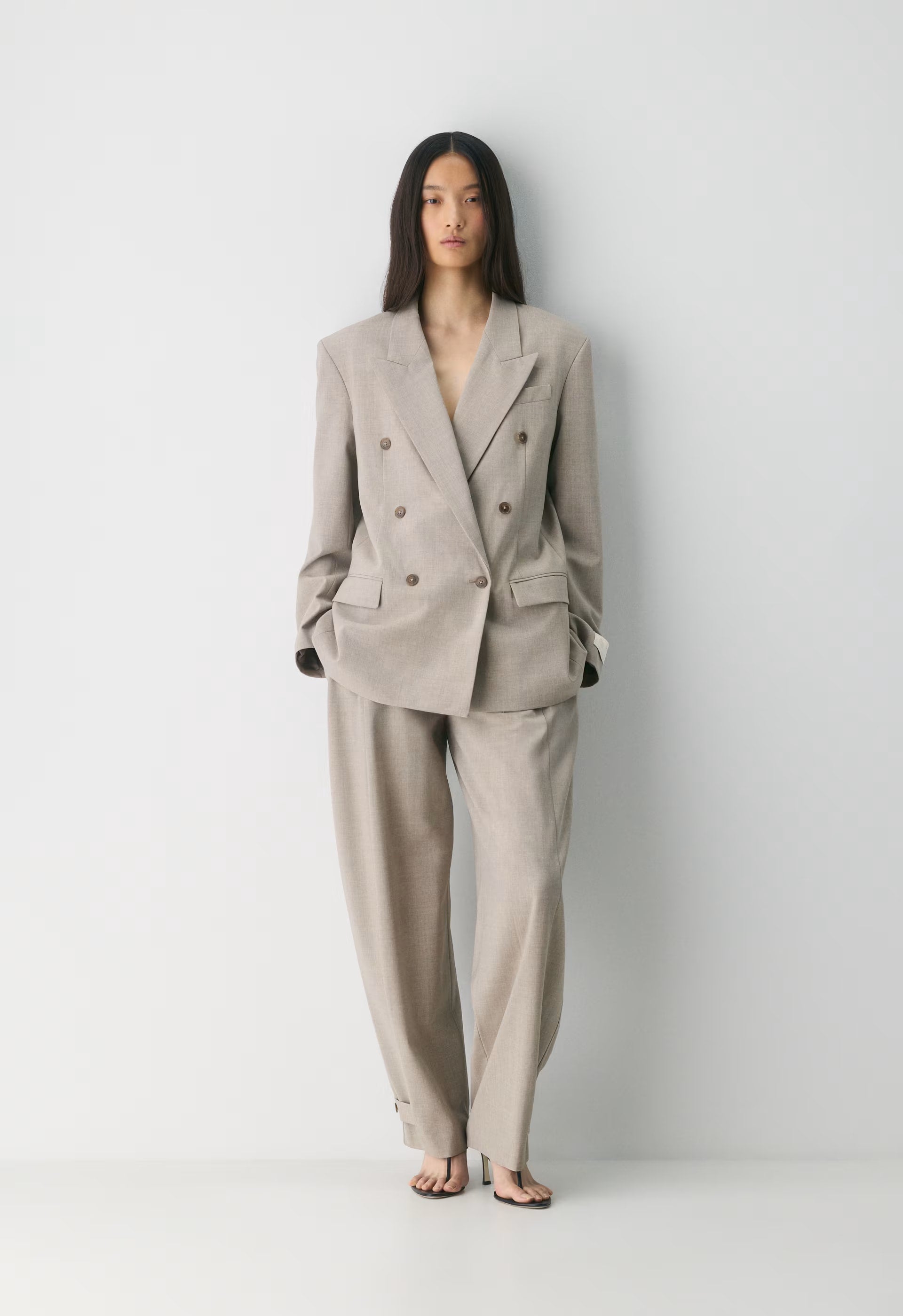 Enact Wool Blazer - HEATHER LIGHT NUTMEG