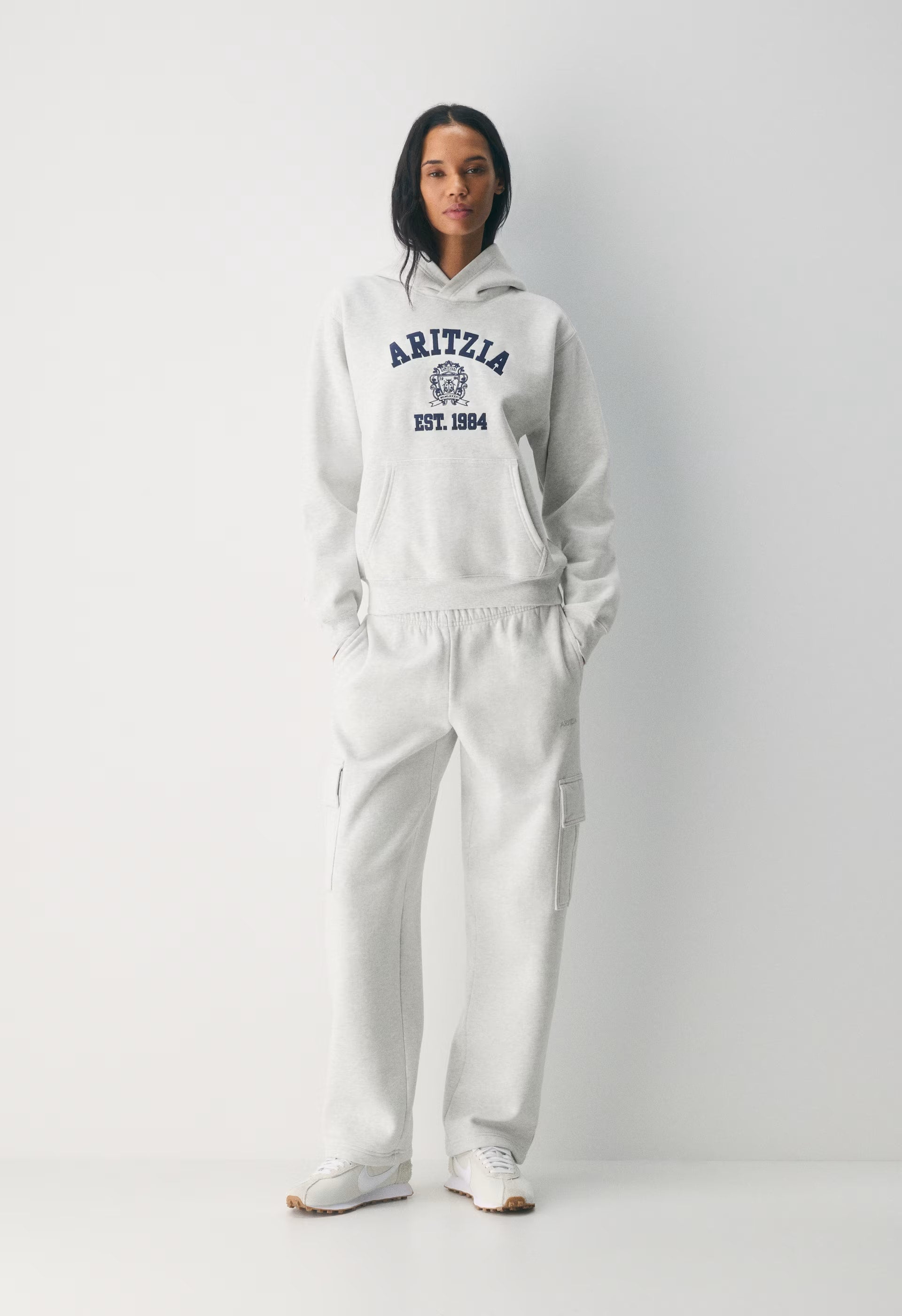 Cozy Sweatfleece Mega Cargo™ Sweatpant - HEATHER CLOUD WHITE