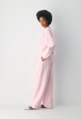 Cozy Sweatfleece Boyfriend Barrel Sweatpant - VILLA PINK