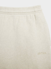 Cozy Sweatfleece Boyfriend Barrel Sweatpant - HEATHER ECRU