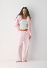 Cozy Sweatfleece Perfect Banded Sweatpant - VILLA PINK