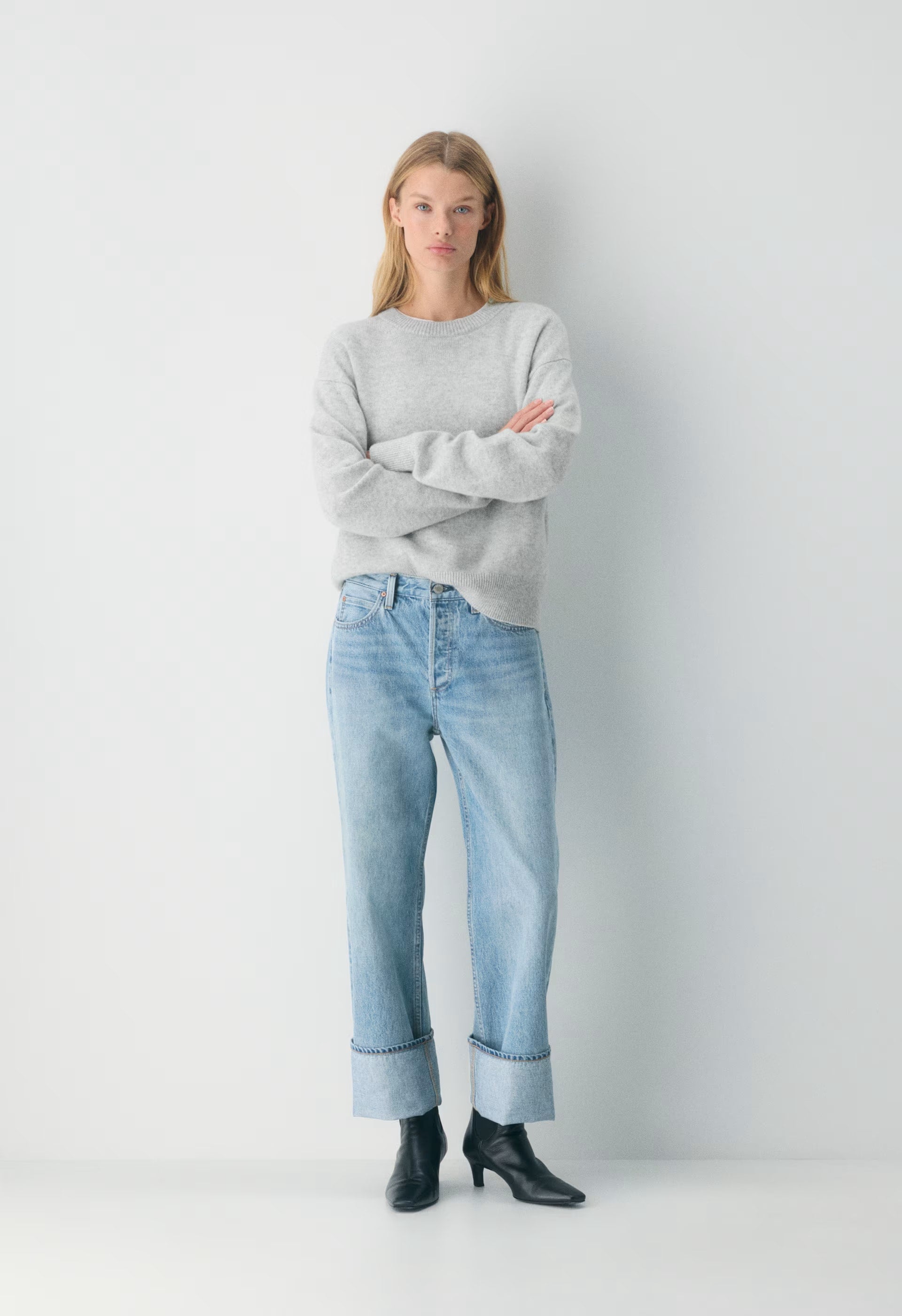 Denim Forum The '90s Vintage Lo-Rise Straight Jean - 7 YRS BLEU TABOO