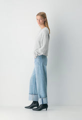 Denim Forum The '90s Vintage Lo-Rise Straight Jean - 7 YRS BLEU TABOO
