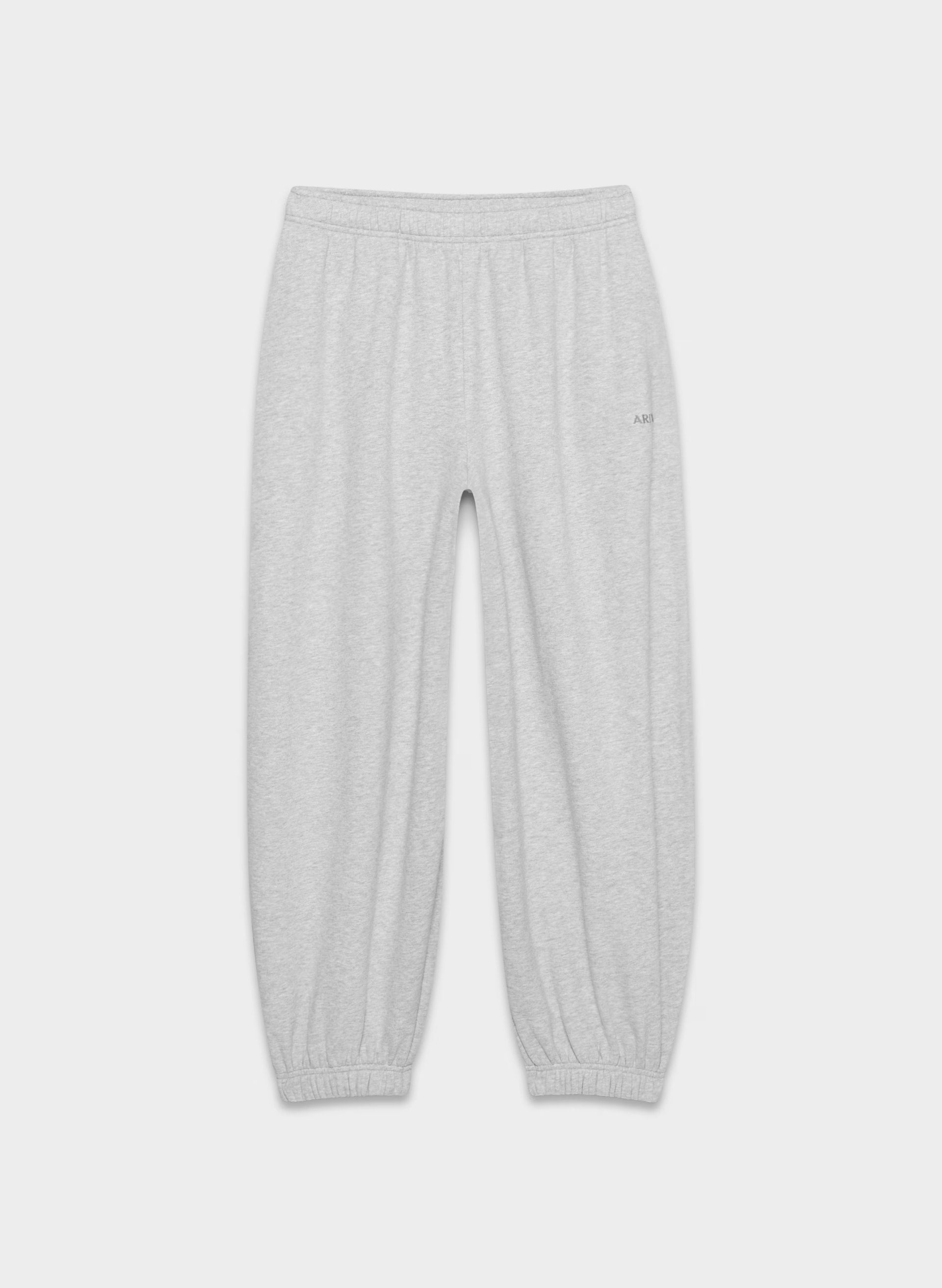 Cozy Sweatfleece Mega Baggy Balloon Jogger - HEATHER CHROME