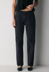 Denim Forum The '90s Iggy Lo-Rise Baggy Jean - BLACK EYELINER