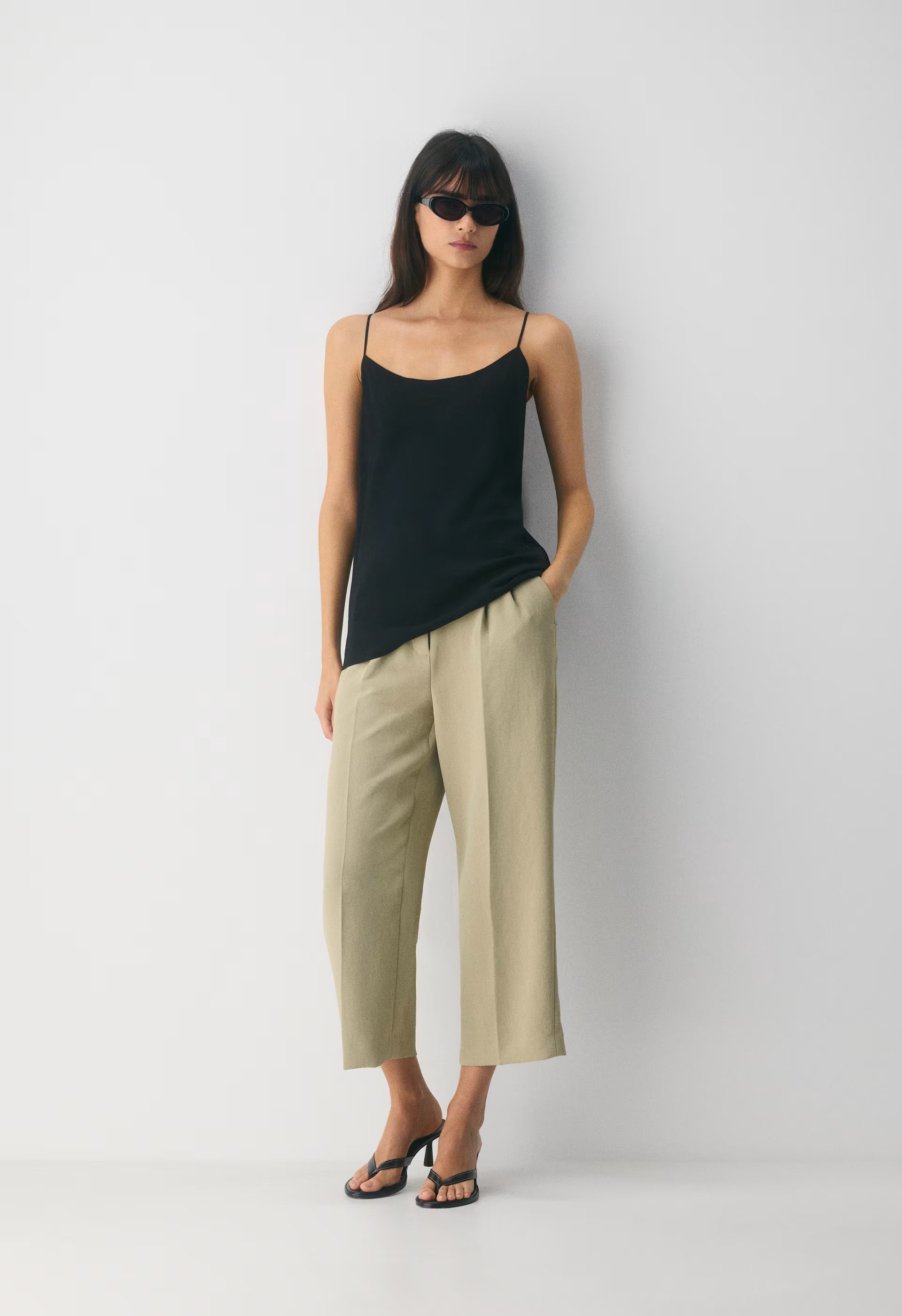 The Effortless Pant™ Cropped - Crepette™ - MARTINI OLIVE