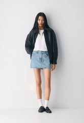 Denim Forum The ‘90s Ricci Micro Denim Skirt - 7 YRS BLEU TABOO