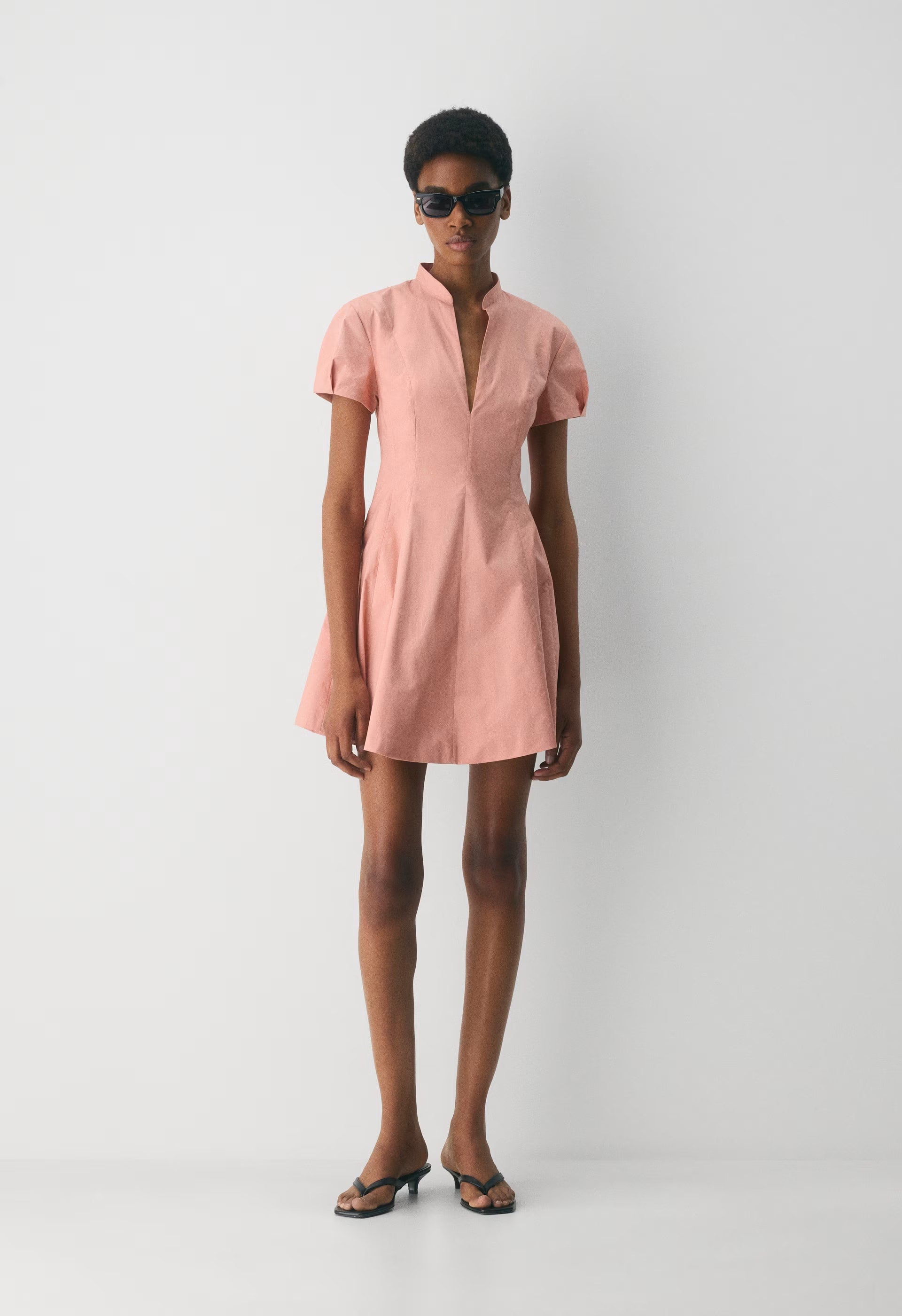 Intro Poplin Dress - KILN PINK