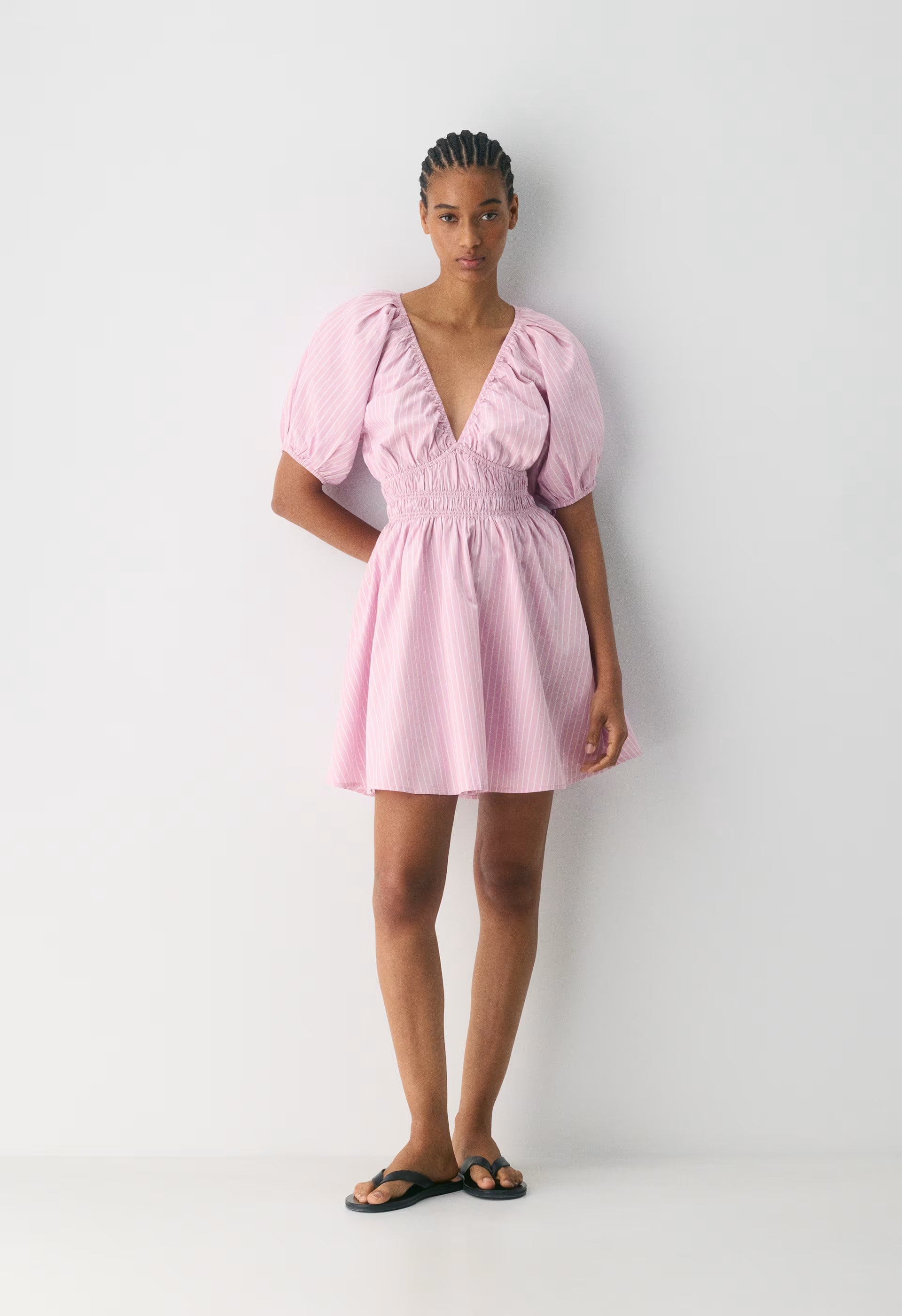 Mason Poplin Dress - MTCHLL STRP ST P PL/WT
