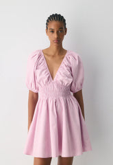 Mason Poplin Dress - MTCHLL STRP ST P PL/WT