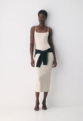 Casual Contour Summon Maxi Cami Dress - HEATHER LIGHT OATMEAL