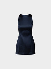 Charleston Satin Dress - ADMIRAL