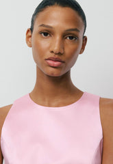 Charleston Satin Dress - MILKSHAKE PINK